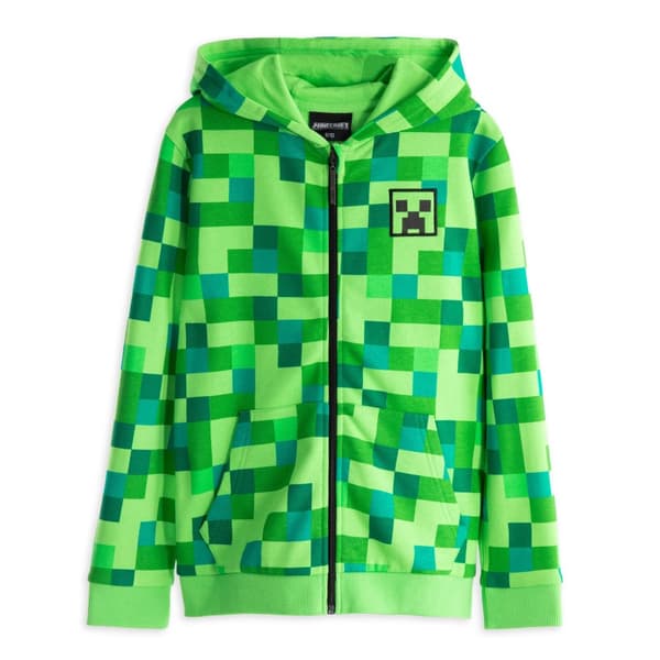Minecraft Barn/pojkar Creeper Character Hoodie
