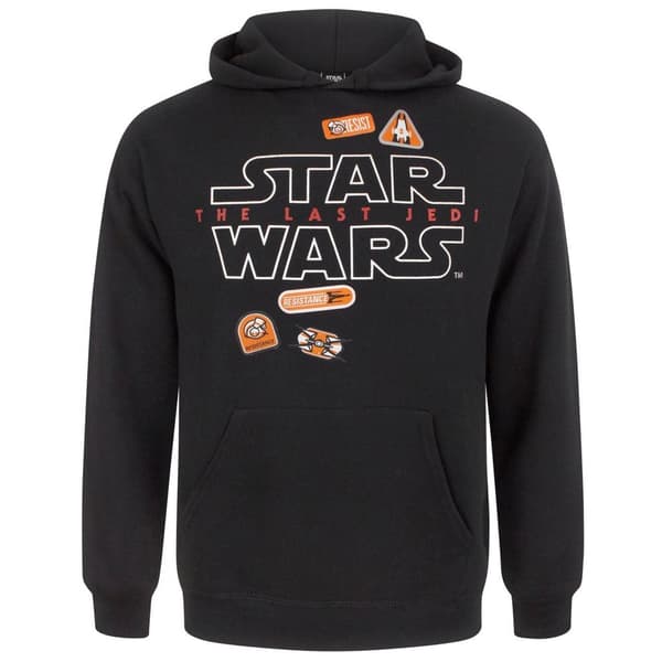 Star Wars Herre The Last Jedi Badges hættetrøje Black M