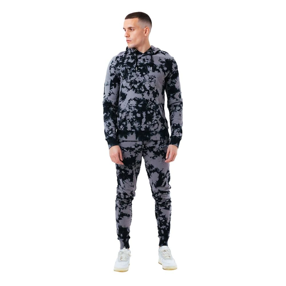 Hype Mens Scribble Acid Wash överdimensionerad huva