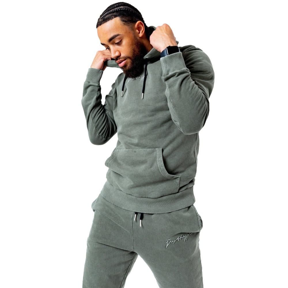 Hype Hoodie för män i Acid Wash