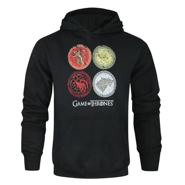 Game Of Thrones Adults Unisex House Crests Hoodie