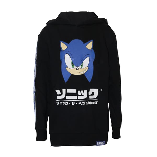Sonic The Hedgehog Hoodie för barn/barn Black/Blue 4-5 Years