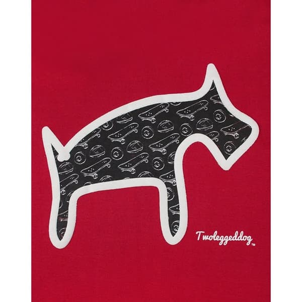 Two Legged Dog Mens Puff Print Hoodie