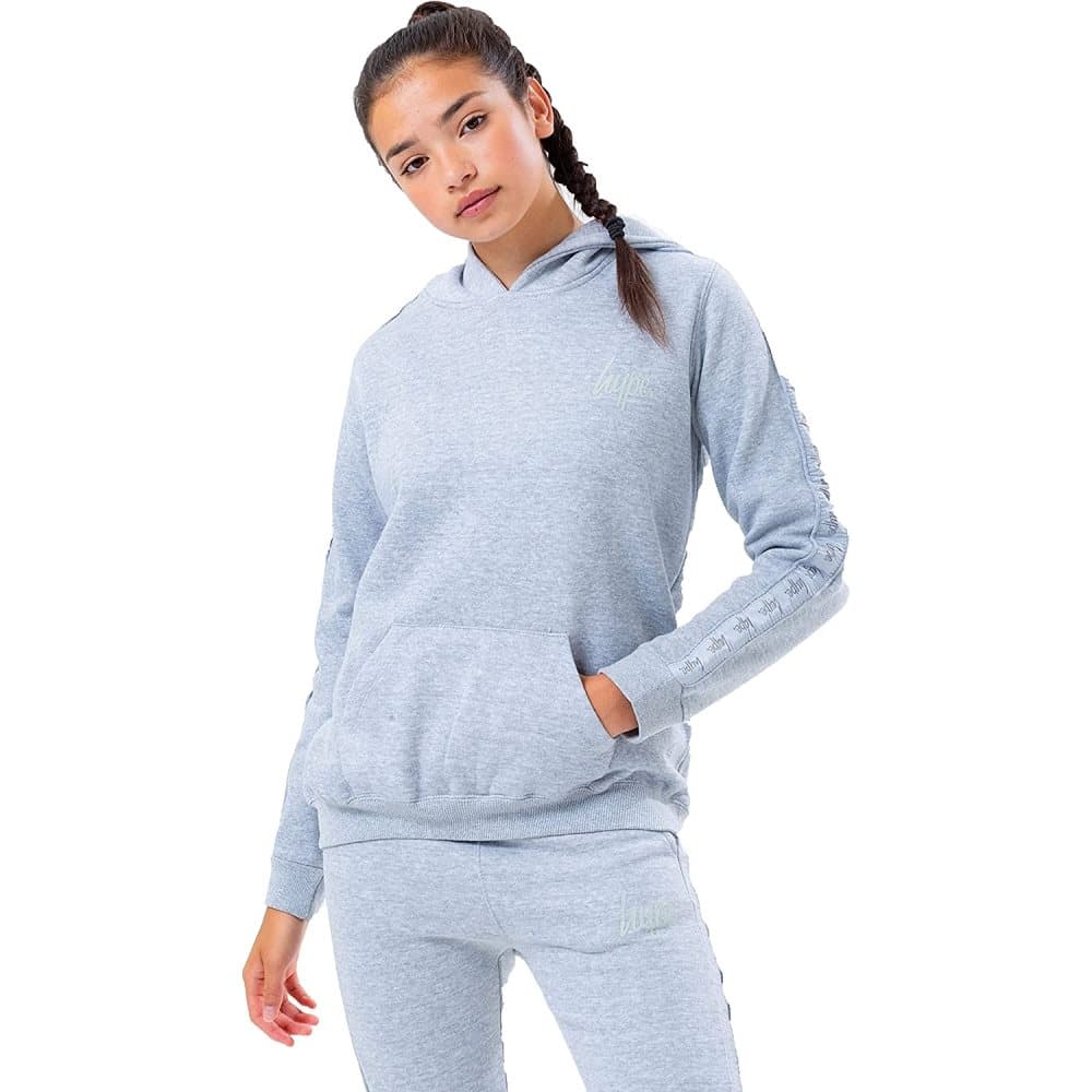Hype Barn/Kids Tonal Tape Script Logo Hoodie