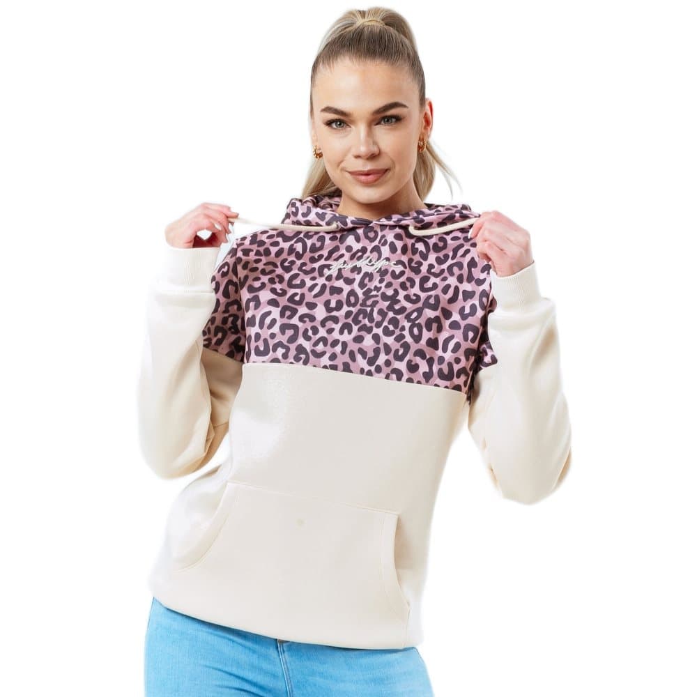 Hype Kvinnor/Damer Neutral Leopard Hoodie