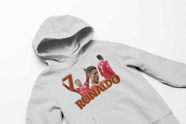 Ronaldo Huvtröja  Ask Hoodie retur till Manchester United