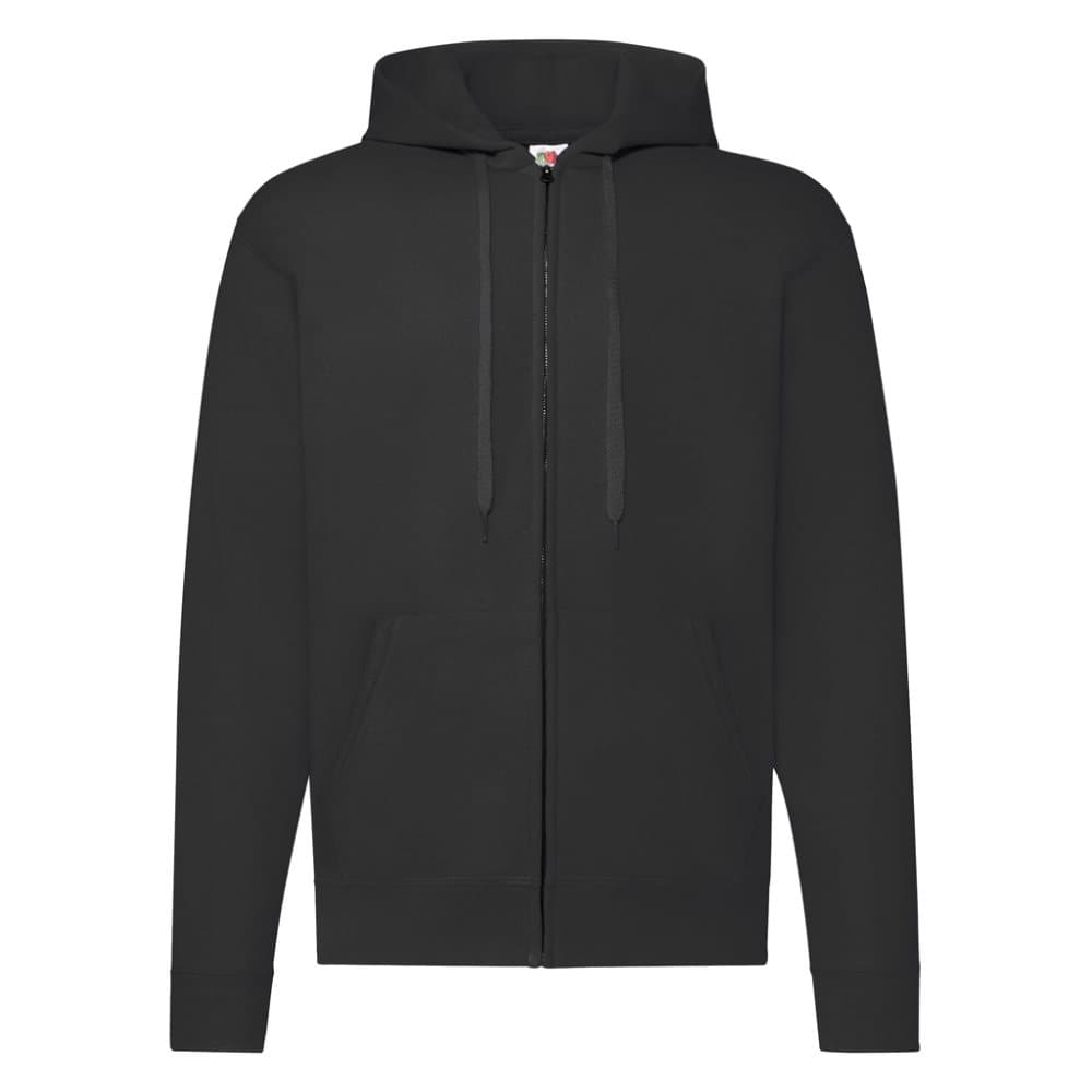 Fruit of the Loom Mens Classic Zipped Hoodie med dragkedja
