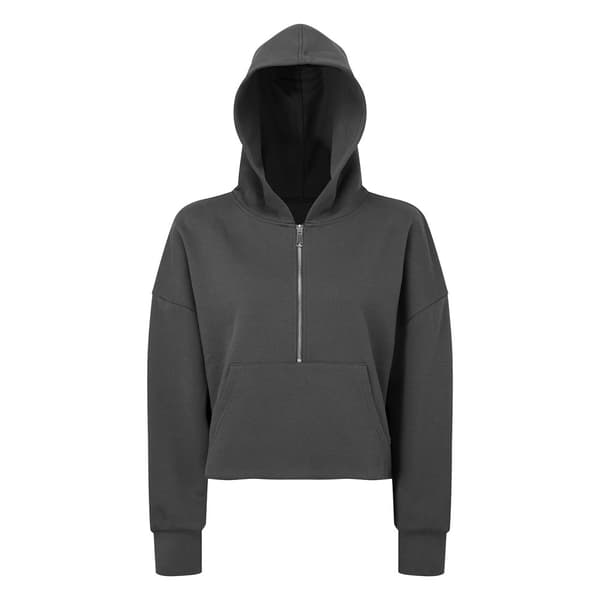 TriDri Kvinder/damer Half Zip Hoodie med halv lynlås