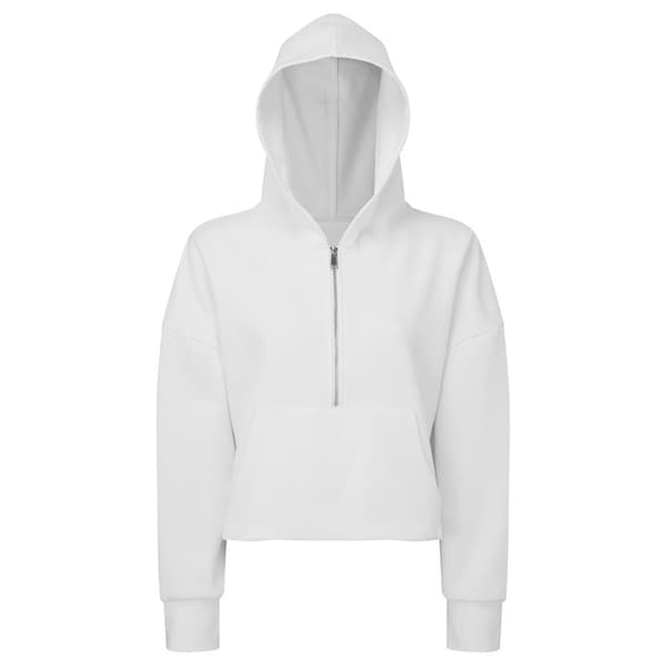 TriDri Kvinnor/Damer Half Zip Hoodie med halva dragkedjan