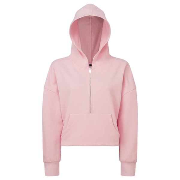 TriDri Kvinder/damer Half Zip Hoodie med halv lynlås