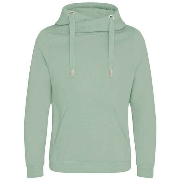 Awdis Unisex Adult Cross Neck Hoodie Dusty Green S