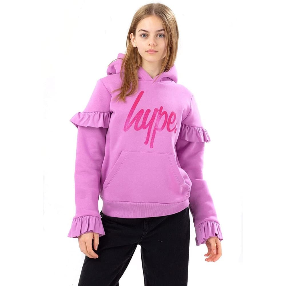 Hype Flickor Glitter Frill Hoodie