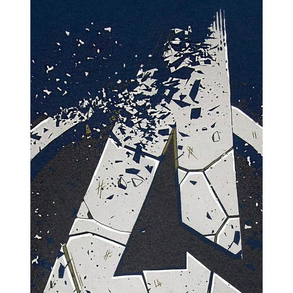 Avengers End Game Eroded A Logo Hoodie för män