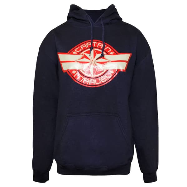 Captain Marvel Womens/Ladies Logo Hoodie