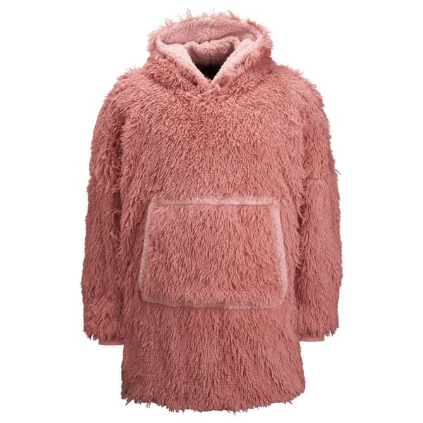 Ribbon Unisex vuxen Sherpa Reversible Oversized Hoodie för vuxna