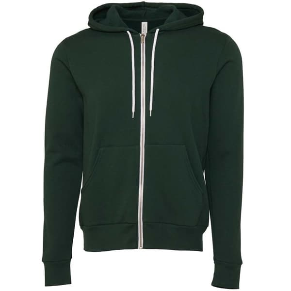 Canvas Unisex Hoodie för vuxna Forest Green XL