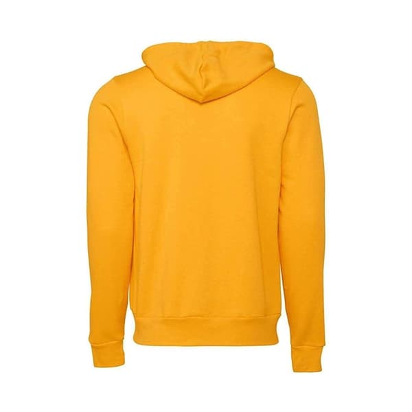 Bella + Canvas Unisex Fleece Hoodie med dragkedja för vuxna