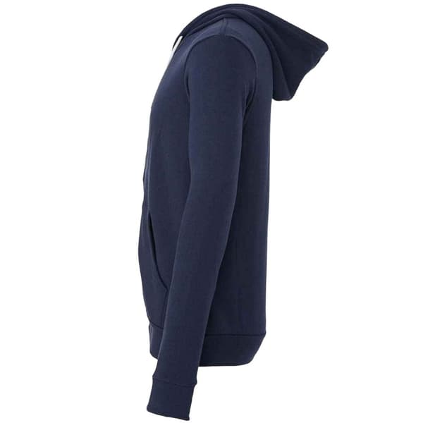 Bella + Canvas Unisex Fleece hættetrøje med lynlås til voksne