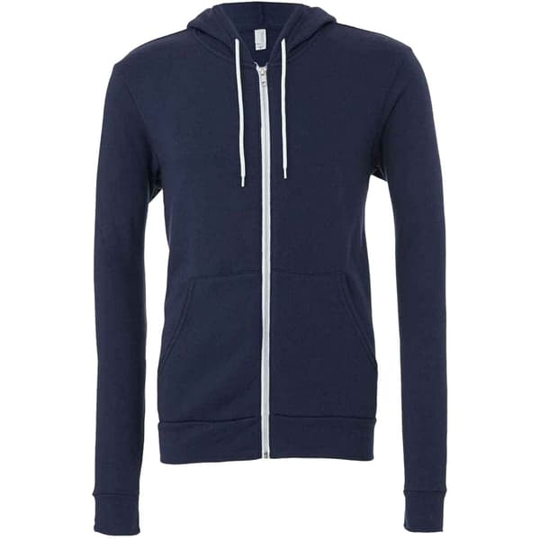 Bella + Canvas Unisex Adult Fleece Full Zip Hoodie