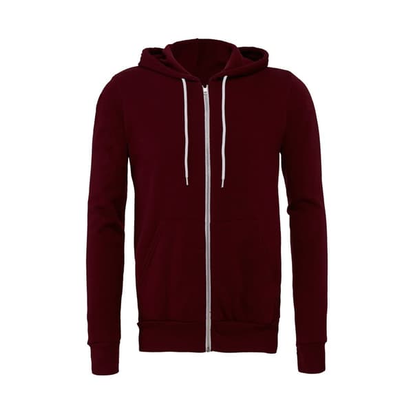 Bella + Canvas Unisex Adult Fleece Full Zip Hoodie