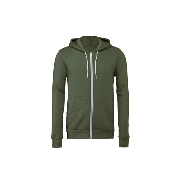 Bella + Canvas Unisex Adult Fleece Full Zip Hoodie