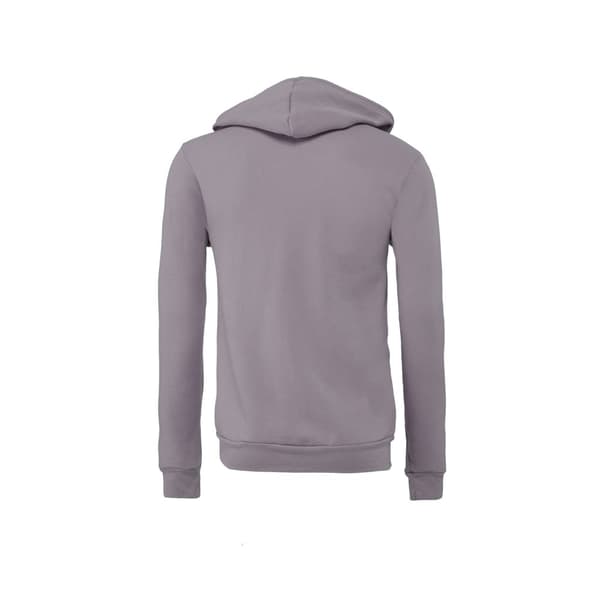 Bella + Canvas Unisex Fleece hættetrøje med lynlås til voksne