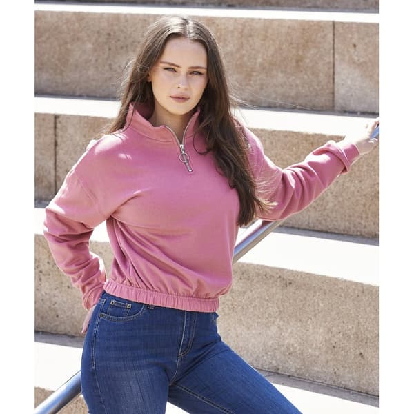 Awdis Kvinnor/Damer Just Hoods Crop Sweatshirt