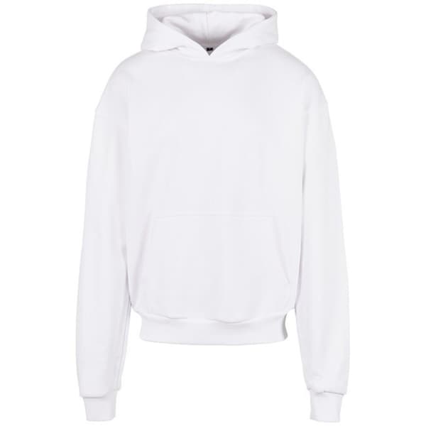 Build Your Brand Ultra Heavyweight Hoodie för män White XL