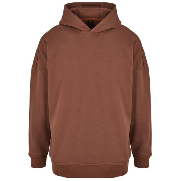 Build Your Brand Mens Oversized Cut-On Hoodie