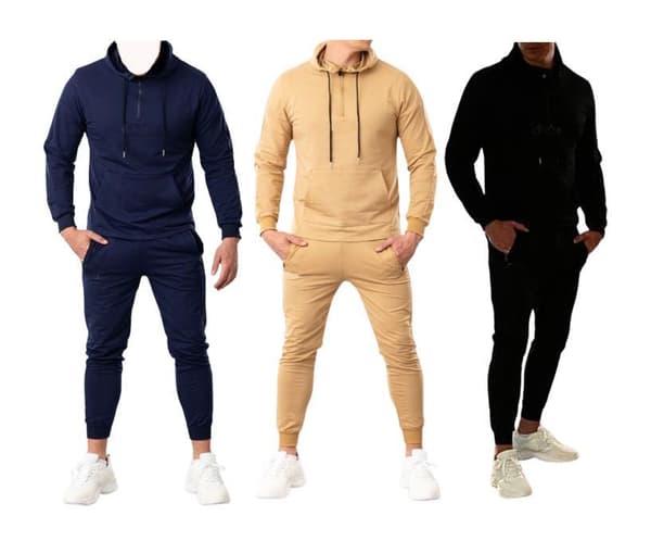 Mixa och Matcha Hoodie och Joggers Slim Fit Hoodie Khaki XL