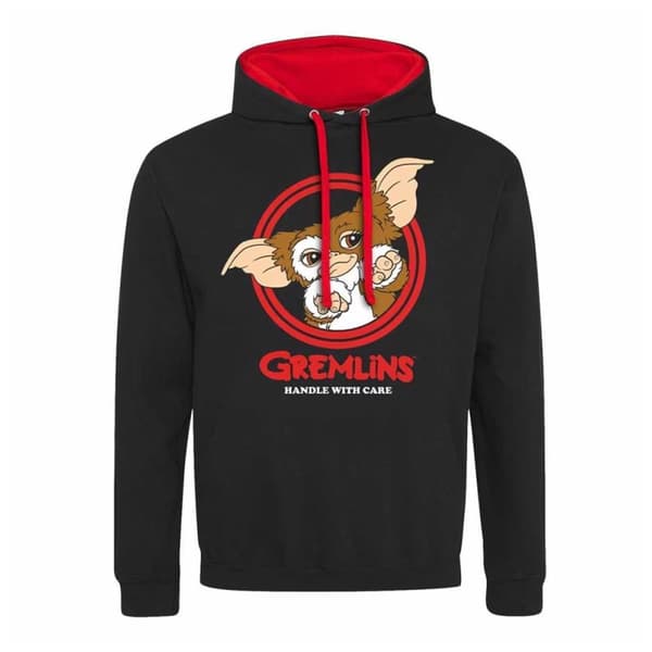 Gremlins Unisex Adult Three Rules Gizmo Hoodie Black/Red/Brown S
