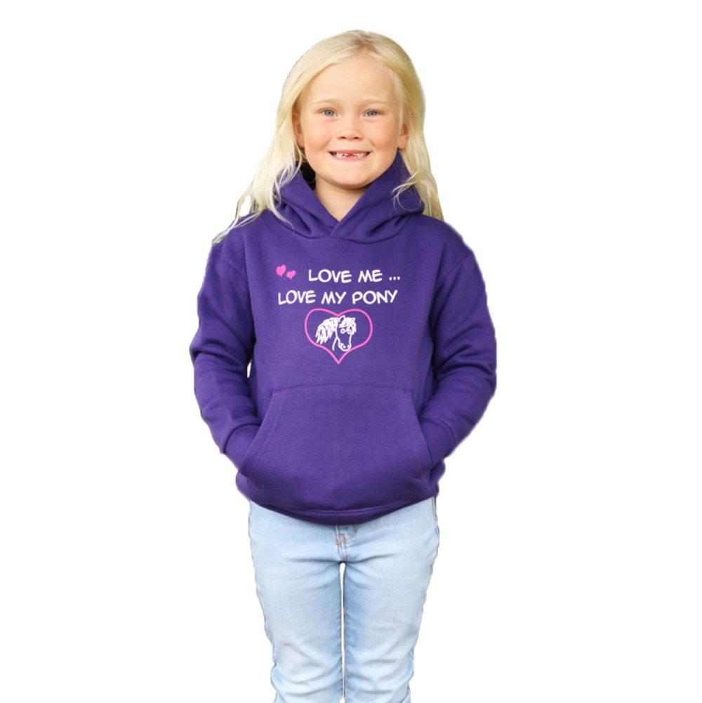 British Country Collection Barn/Kids Love Me Love My Pony Hoodie
