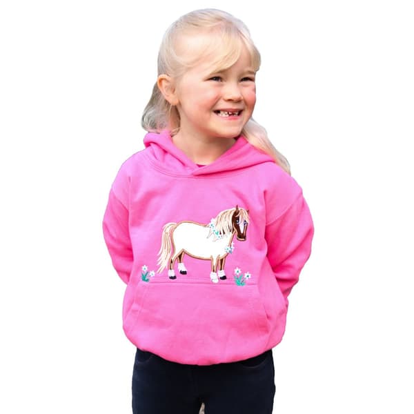 British Country Collection Børn/Børn Flora Pony hættetrøje