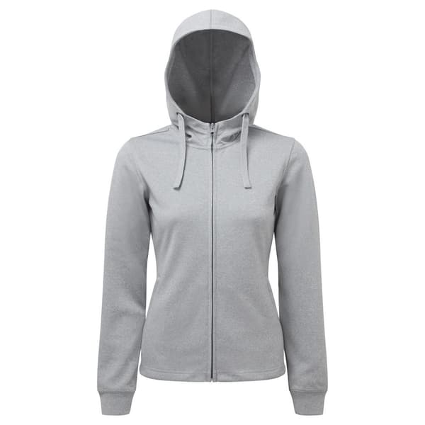 TriDri Kvinnor/Damer Spun Dyed Hoodie med full dragkedja