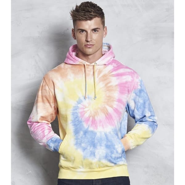 Awdis Unisex vuxen Swirl Tie Dye Hoodie