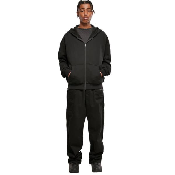 Build Your Brand Ultra Heavyweight Full Zip Hoodie för män