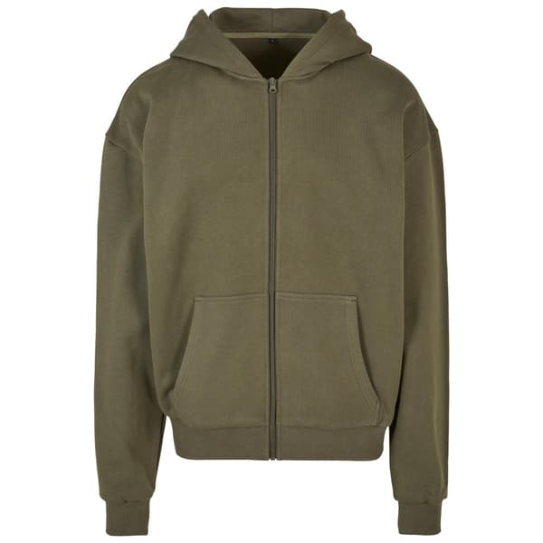 Build Your Brand Ultra Heavyweight Full Zip Hoodie för män