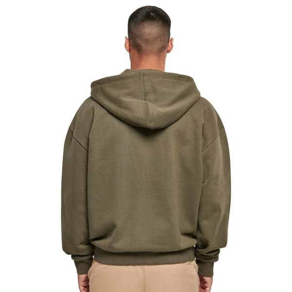 Build Your Brand Ultra Heavyweight Full Zip Hoodie för män