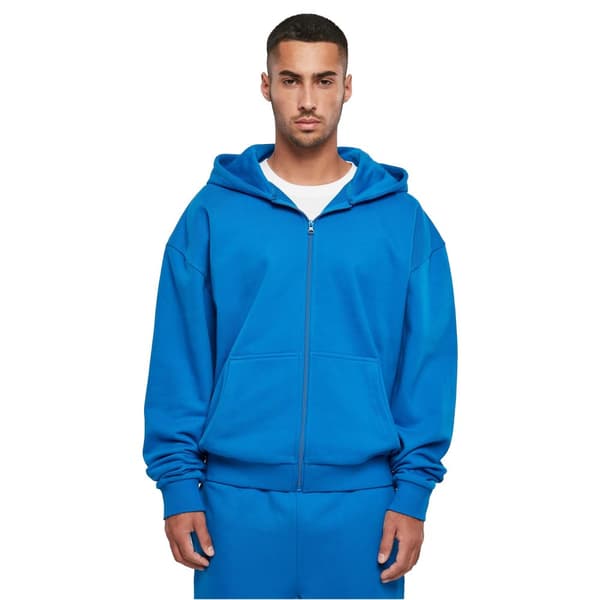 Build Your Brand Ultra Heavyweight Full Zip Hoodie för män
