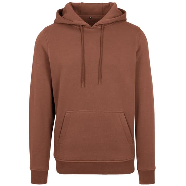 Build Your Brand Mens Heavyweight Hoodie Bark 4XL