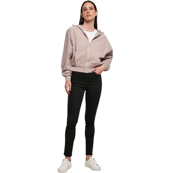 Build Your Brand Kvinnor/Damer Crinkle Batwing Sleeve Jacket