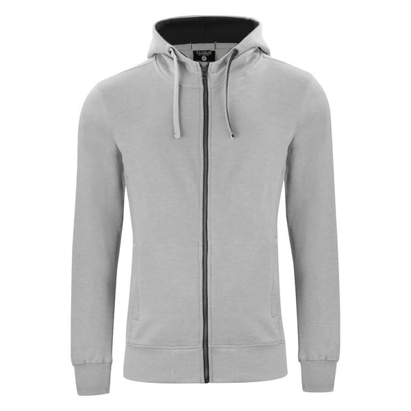 Clique Classic Melange Hoodie med hel dragkedja för män