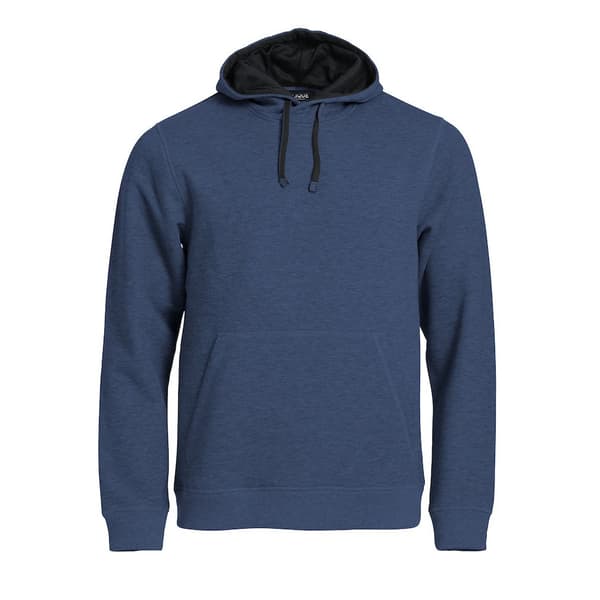 Clique Classic Melange Hoodie för män Blue M