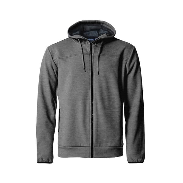 Clique Mens Ottawa Melange Full Zip Hoodie