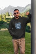 Miniatyrbild 3 av 4: SAAB klassisk design huvtröja hoodie