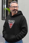 Miniatyrbild 2 av 3: Triumph klassisk motorcykel logga Sweatshirt