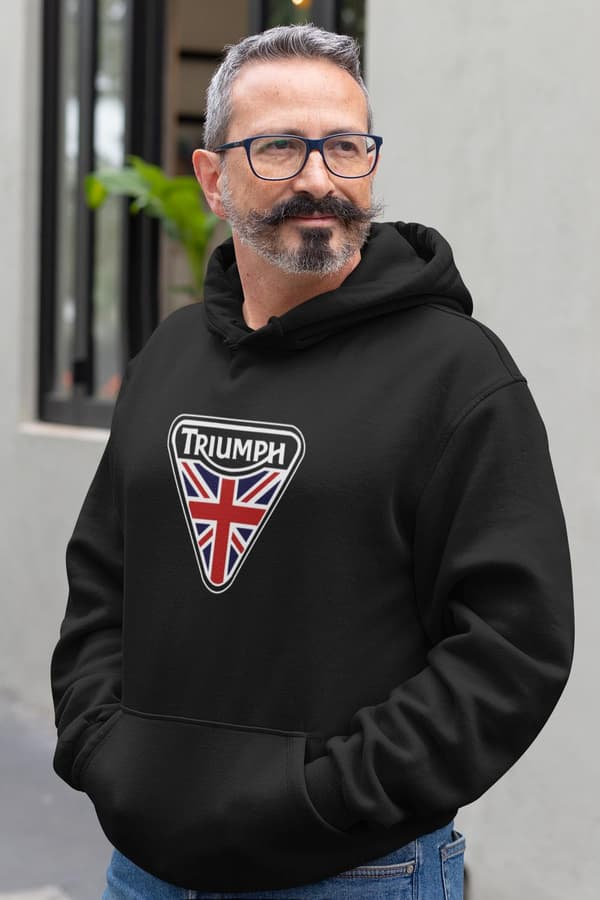 Triumph klassisk motorcykel logga Sweatshirt