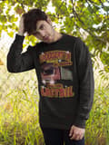 Miniatyrbild 3 av 4: Lastbil Sweatshirt - Underskatta aldrig en gubbe Sweatshirt