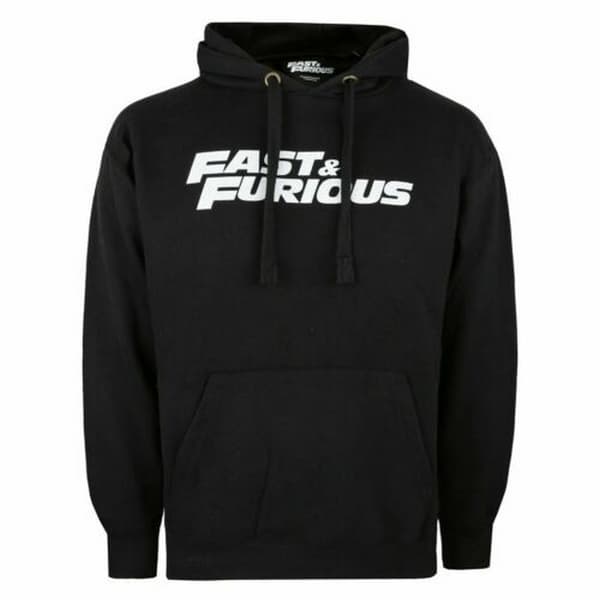 Fast & Furious Logo Hoodie för män Black L