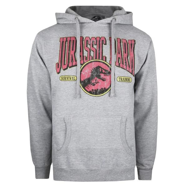 Jurassic Park Hoodie för överlevnadsträning för män Heather Grey S